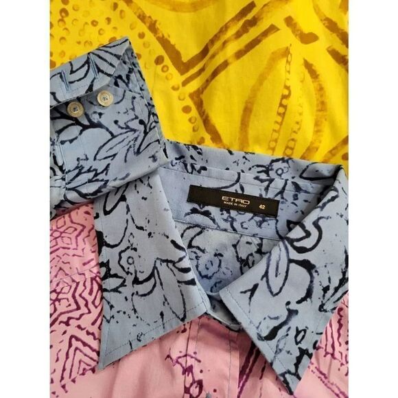 ETRO cotton button down shirt 42, US 6 - Picture 7 of 8